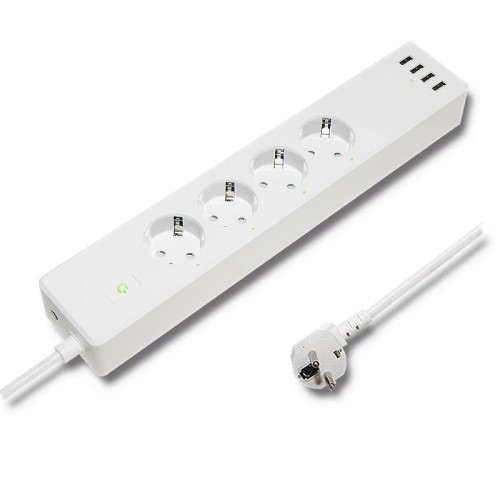 Listwa antyprzepięciowa Wi-Fi Smart Qoltec | 4 gniazda | 4xUSB - 975359