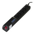 Listwa przeciwprzepięciowa HSK DATA ALP-ACAR504WF---15BKG (5 x UTE; 5m; kolor czarny) - 752463