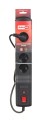 Listwa przeciwprzepięciowa Activejet SUPREME-5CL-B (5 x UTE; 10 A; 1,5m; kolor czarny) - 1314565