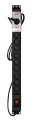 Listwa przeciwprzepięciowa Activejet COMBO/12gn/5m/cz (12 x UTE; 10A (2500 W); 5m; kolor czarny) - 752536