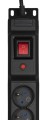 Listwa przeciwprzepięciowa Activejet COMBO/12gn/5m/cz (12 x UTE; 10A (2500 W); 5m; kolor czarny) - 752535
