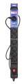 Listwa przeciwprzepięciowa Activejet COMBO 9gn/5m/cz (10A; 2300W) 5m; kolor czarny - 752436