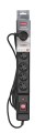 Listwa przeciwprzepięciowa Activejet COMBO 6gn/1,5m/cz (10A; 2300W) 1,5m; kolor czarny - 752396