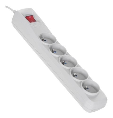 Listwa przeciwprzepięciowa Activejet 5gn/5m/cz (10A; 2300W) 5m; kolor szary - 840898