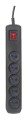 Listwa przeciwprzepięciowa Activejet 5gn/3m/cz (10A; 2300W) 3m; kolor czarny - 752301