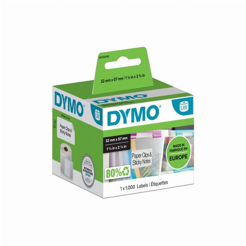 Zestaw etykiet DYMO 32x57mm biały 1000szt. S0722540 - 891646