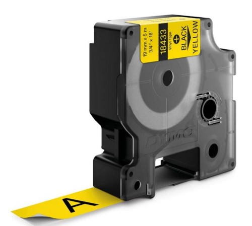 Taśma winylowa DYMO RHINO 19mm x5,5m żółta 18433 (19mm ) - 818729
