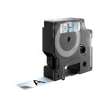 Taśma Dymo D1- 19mm x 7m czarny/przeźroczysty - 1450407
