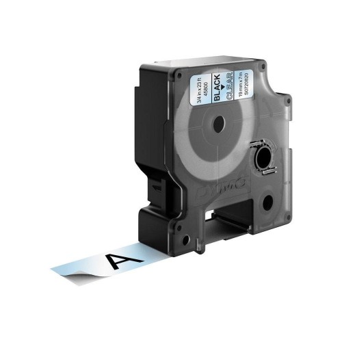 Taśma Dymo D1- 19mm x 7m czarny/przeźroczysty - 1450407