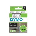 Taśma Dymo D1 - 6mm x 7m czarny/przezroczysty - 1457350