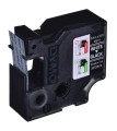 Taśma D1 - 19 mm x 7 m biały/czarny - 1461522