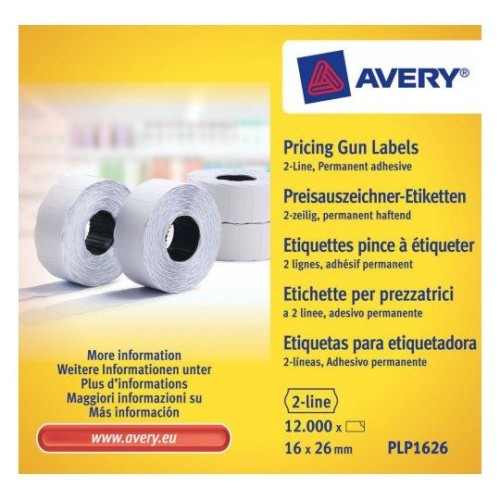 AVERY ZWECKFORM ETYKIETA CENOWA W ROLCE PLP1626 - 818424