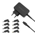 Zasilacz sieciowy Qoltec uniweralny 45W | 8 wtyczek - 1493720