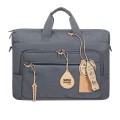 Torba do notebooka 15,6"-16" RIVACASE ECO Alpendorf 7531, szara, z ekologicznego, wodoodpornego materiału z recyklingu (rPET) - 1489399