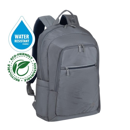 Plecak do notebooka 15,6"-16" RIVACASE ECO Alpendorf 7561, szary, z ekologicznego, wodoodpornego materiału z recyklingu (rPET) - 1489484