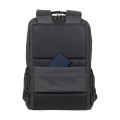 Plecak do notebooka 15,6" RIVACASE ECO Tegel 8435, czarny, z ekologicznego, wodoodpornego materiału z recyklingu (rPET) - 1489373