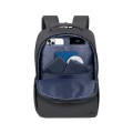 Plecak do notebooka 15,6" RIVACASE ECO Tegel 8435, czarny, z ekologicznego, wodoodpornego materiału z recyklingu (rPET) - 1489369