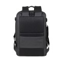 Plecak do notebooka 17,3" RIVACASE ECO Tegel 8465, czarny, z ekologicznego, wodoodpornego materiału z recyklingu (rPET) - 1489212