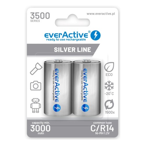 Akumulatorki C/R14 everActive Professional Line 3500 mAh 2 sztuki - 1013667