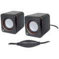 Głośniki komputerowe Manhattan 2+0 2x3W Jack 3.5mm - 1628349