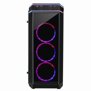 Obudowa Chieftec STALLION II GP-02B-UC-OP ATX RGB z oknem bez zasilacza czarna