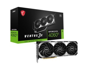 Karta VGA MSI GeForce RTX 4060 Ti VENTUS 3X 16G OC 16GB GDDR6 128bit HDMI+3xDP PCIe4.0