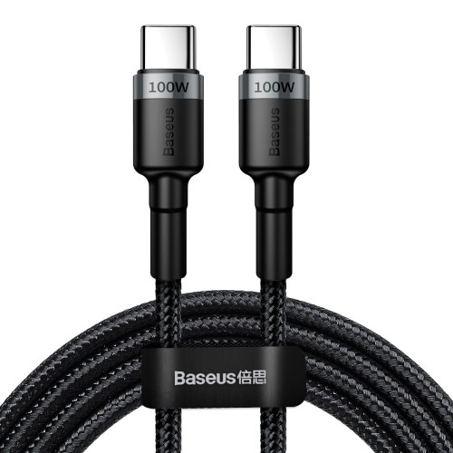 Kabel USB-C PD 2.0 200cm Baseus Cafule CATKLF-ALG1 Quick Charge 3.0 5A z obsługą szybkiego ładowania 100W - 1236004