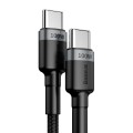 Kabel USB-C PD 2.0 200cm Baseus Cafule CATKLF-ALG1 Quick Charge 3.0 5A z obsługą szybkiego ładowania 100W - 1236007