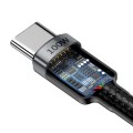 Kabel USB-C PD 2.0 200cm Baseus Cafule CATKLF-ALG1 Quick Charge 3.0 5A z obsługą szybkiego ładowania 100W - 1236008