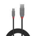 Kabel USB LINDY 2.0 A/M - miniUSB B/M, Anthra Line 1m Czarny - 1629860