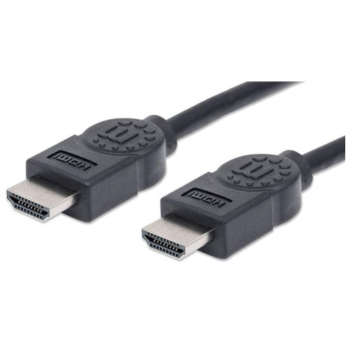 Kabel Manhattan HDMI-HDMI Ethernet 4K*30Hz ARC Ekranowany 1m czarny - 1468168