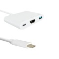 Kabel USB Qoltec 3.1 typCM /  HDMI AF+USB AF+USB C - 973737