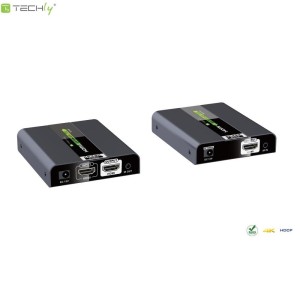 Extender HDMI Techly po skrętce Cat6, do 50m, 4K30Hz, EDID/IR