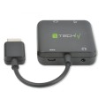 Kabel adapter Techly HDMI 4Kx2K do Audio 5.1CH SPIDF / 2.0 Jack 3.5mm Extractor - 1337298