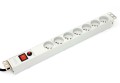 Listwa zasilająca DIGITUS 19" 1U 7gniazd wyłącznik 16A, 1,8m - 975211