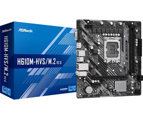 Płyta ASRock H610M-HVS/M.2 R2.0 /H610/DDR4/SATA3/USB3.0/PCIe4.0/s.1700/mATX - 1170804