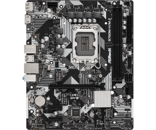 Płyta ASRock B760M-H/M.2 /B760/DDR5/SATA3/M.2/USB3.0/PCIe4.0/s.1700/mATX - 1607106