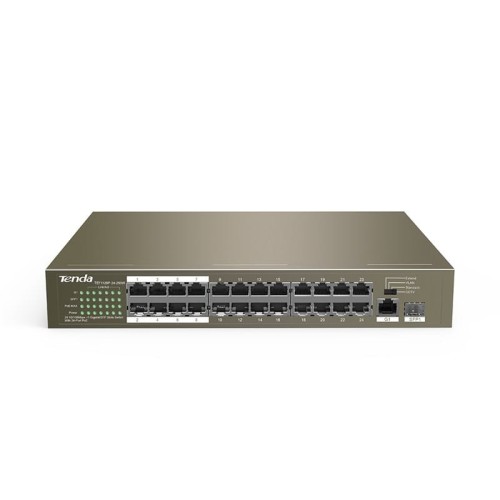Switch niezarządzalny Tenda TEF1126P-24-250W 24-port Ethernet Switch 10/100 Mb/s PoE 250W Rack - 1183927
