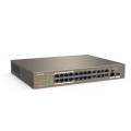 Switch niezarządzalny Tenda TEF1126P-24-250W 24-port Ethernet Switch 10/100 Mb/s PoE 250W Rack - 1183925