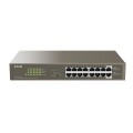 Switch zarządzalny Tenda TEG1116P-16-150W  16-port 1GbE PoE 150W - 833589