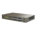 Switch zarządzalny Tenda TEG1116P-16-150W  16-port 1GbE PoE 150W - 833590