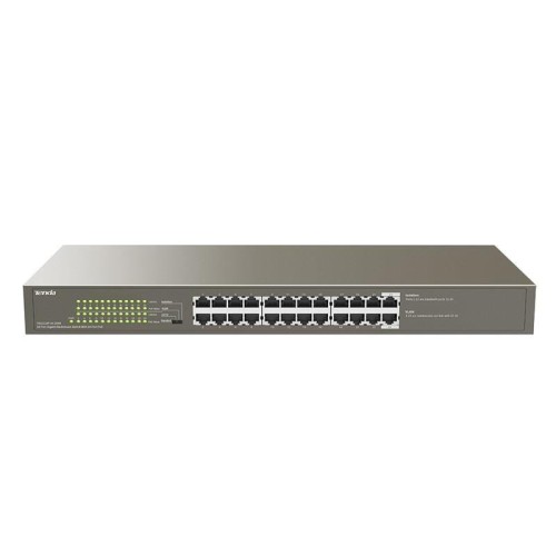Switch zarządzalny Tenda TEG1124P-24-250W  24-port 1GbE PoE 250W - 743957