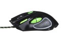 Mysz przewodowa Esperanza MX401 Hawk optyczna Gaming USB czarno-zielona - 1637221