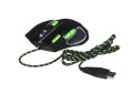 Mysz przewodowa Esperanza MX401 Hawk optyczna Gaming USB czarno-zielona - 1637220