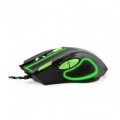 Mysz przewodowa Esperanza MX401 Hawk optyczna Gaming USB czarno-zielona - 783494