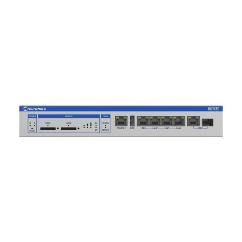 Router WiFi Teltonika RUTXR1 Dual Band, 4G LTE, 2x SIM, SFP-WAN, 4xLAN, 1x WAN Gigabit - 1042185