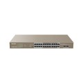 Switch niezarządzalny Tenda TEG1126P-24-410W  24-port 1GbE PoE 410W - 1647207
