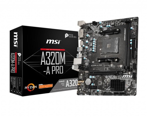 Płyta główna MSI A320M-A PRO (AM4; 2x DDR4 DIMM; Mini ATX) - 1653570