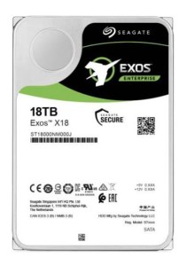 Dysk SEAGATE EXOS™ Enterprise X18 ST18000NM000J 18TB 3,5" 256 MB 7200 512n SATA III