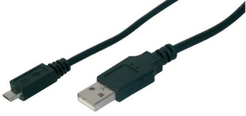 Kabel USB DIGITUS 2.0, typ A - B micro, 1,8m czarny - 739600